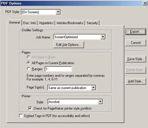 Adobe Pagemaker 7.0 Configuration